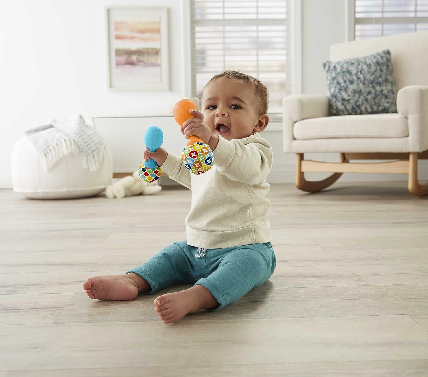 Fisher-Price Newborn Toys Rattle 'n Rock Maracas - Image 2